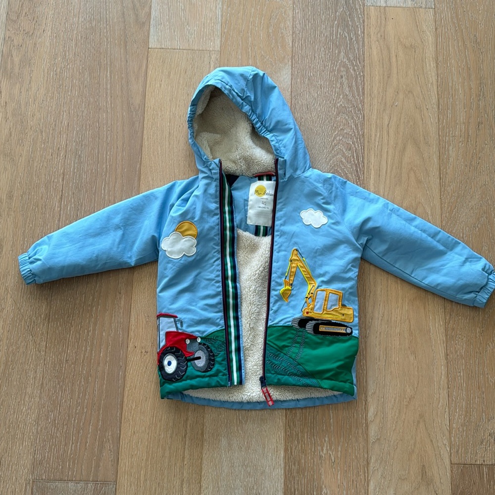MiniBoden Sherpa lined jacket